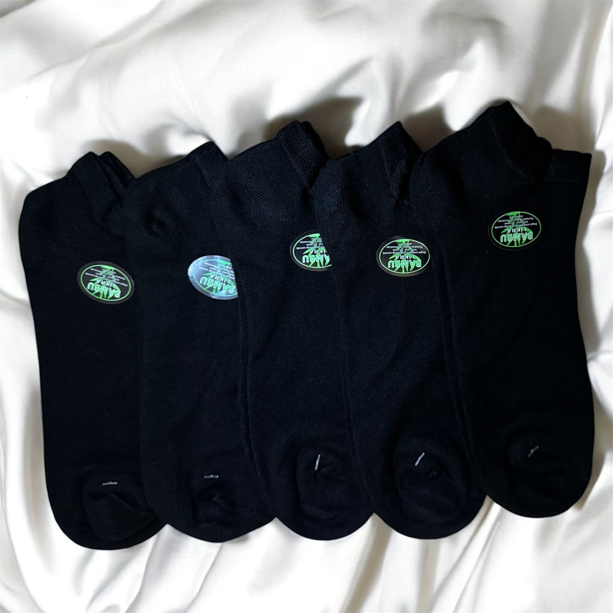 Bambu 5'li Kısa Çorap - Görsel 2