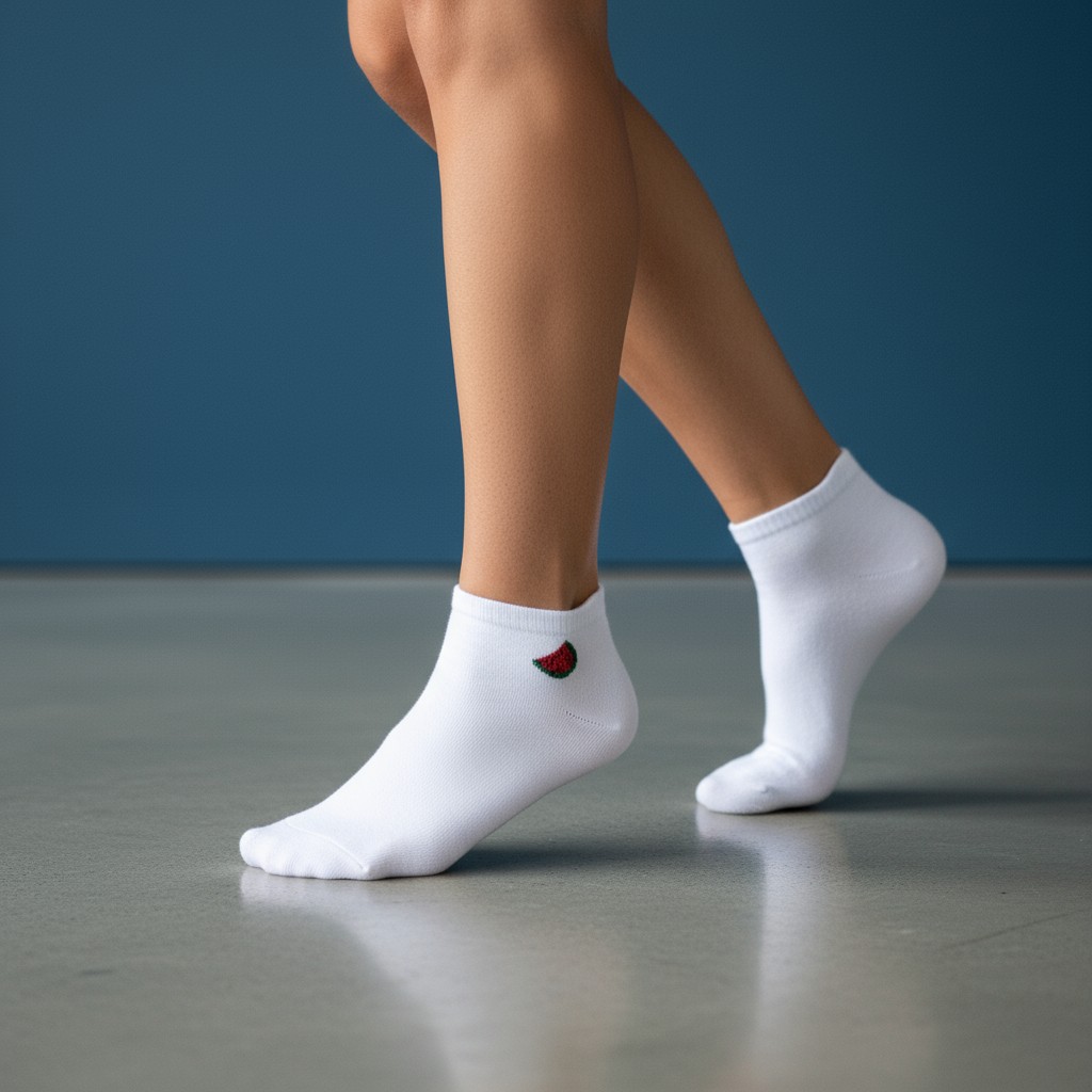 Meyveli Kısa Çorap