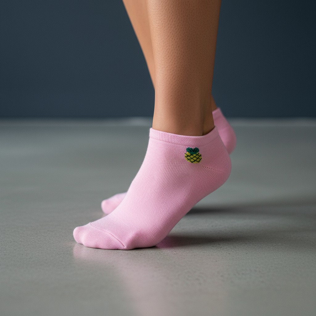 Meyveli Kısa Çorap