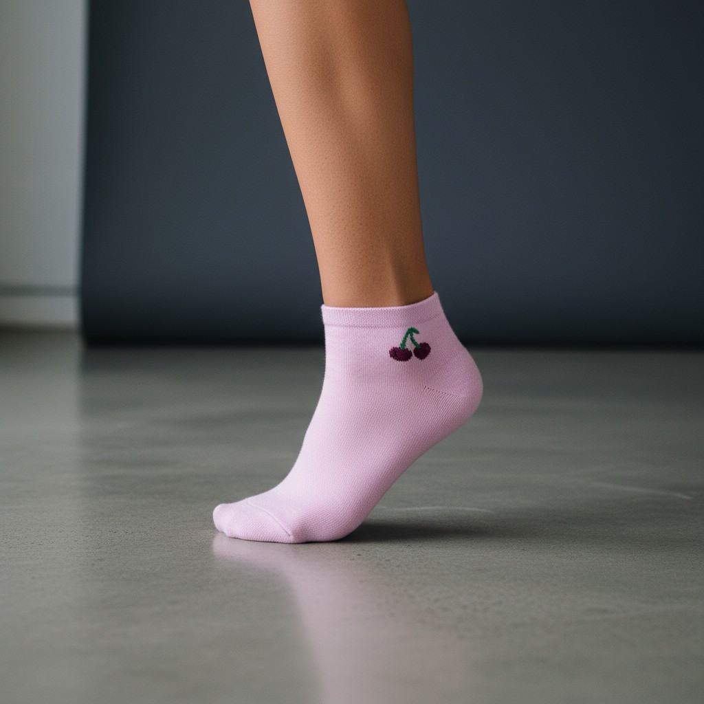 Meyveli Kısa Çorap