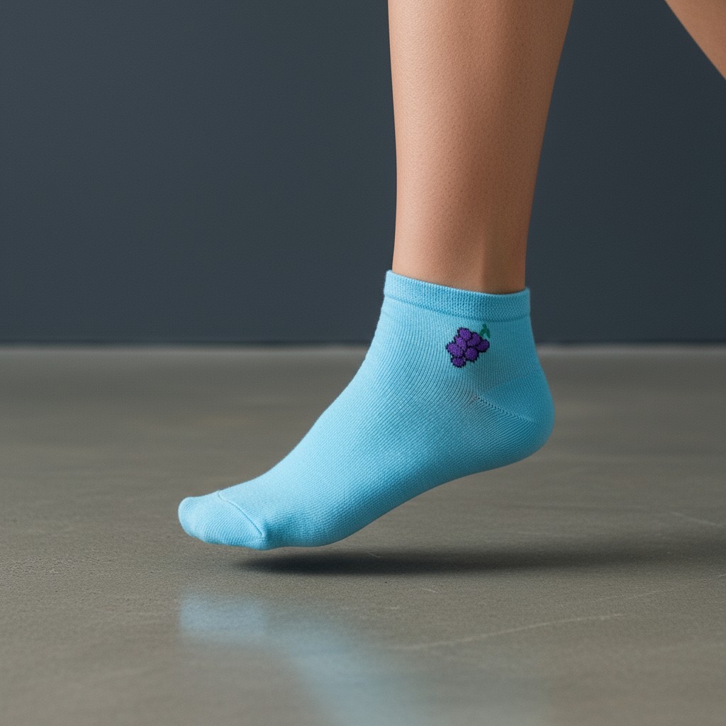 Meyveli Kısa Çorap