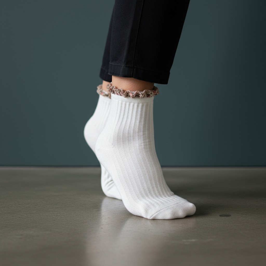 İşlemeli Çorap
