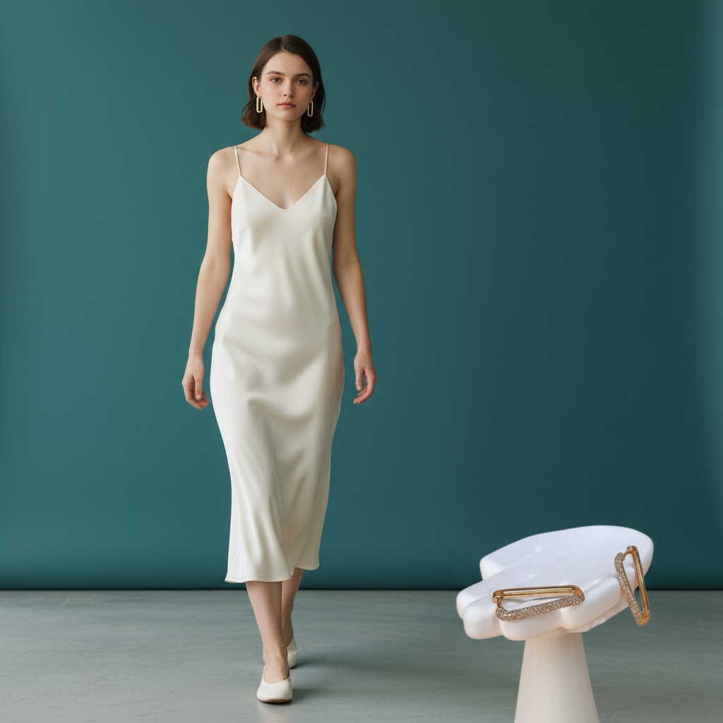 Zirkon Taş Detay Şık Tasarım Gold Küpe