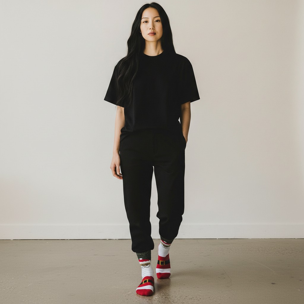 İkonik Noel Baba Kostümü Çorap