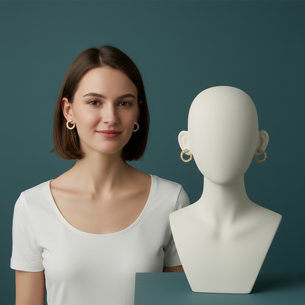 Yılan Form Zirkon Taşlı Küpe