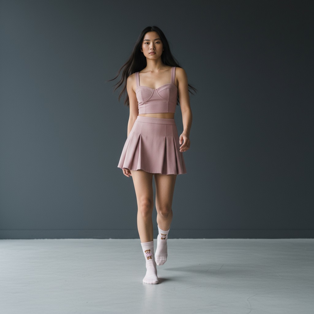 Ayıcıklı Pembe Çorap